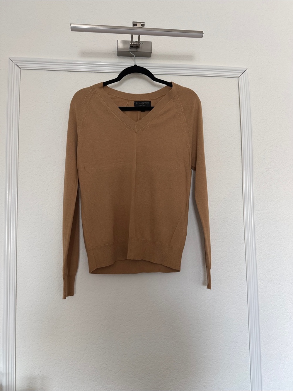 Banana Republic Camel V-Neck Sweater